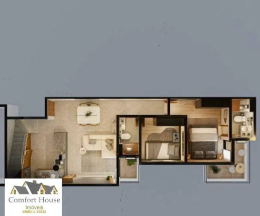 Imagem Cobertura com 2 Quartos à Venda, 119 m² em Campestre - Santo André
