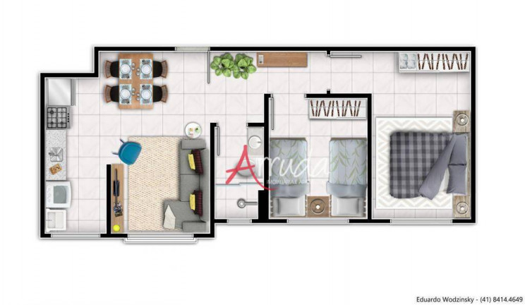 Imagem Apartamento com 2 Quartos à Venda, 47 m² em Floresta - Cascavel Imagem Apartamento com 2 Quartos à Venda, 47 m² em Floresta - Cascavel