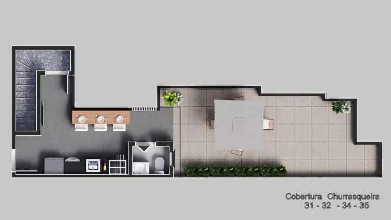 Imagem Apartamento com 2 Quartos à Venda, 46 m² em Campestre - Santo André