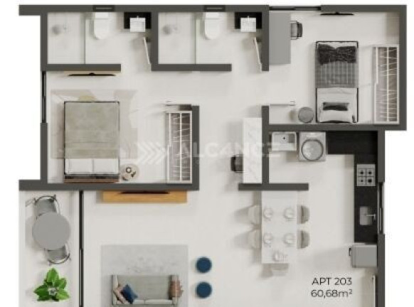 Imagem Apartamento com 2 Quartos à Venda, 60 m² em Portal Do Poço - Cabedelo Imagem Apartamento com 2 Quartos à Venda, 60 m² em Portal Do Poço - Cabedelo