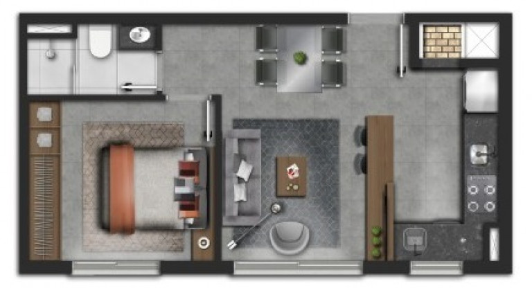 Imagem Apartamento com 1 Quarto à Venda, 38 m² em Santana - Porto Alegre Imagem Apartamento com 1 Quarto à Venda, 38 m² em Santana - Porto Alegre