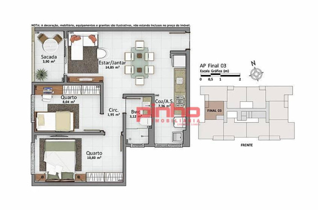 Imagem Apartamento com 2 Quartos à Venda, 67 m² em Cidade Universitária Pedra Branca - Palhoça Imagem Apartamento com 2 Quartos à Venda, 67 m² em Cidade Universitária Pedra Branca - Palhoça