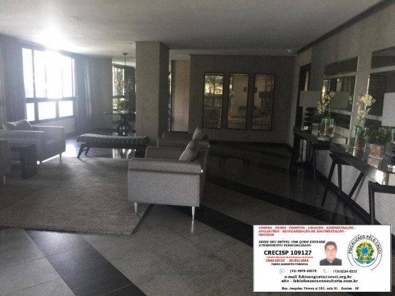 Imagem Apartamento com 4 Quartos para Alugar, 234 m² em Aparecida - Santos Imagem Apartamento com 4 Quartos para Alugar, 234 m² em Aparecida - Santos
