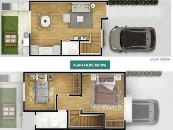 Imagem Casa de Condomínio com 2 Quartos à Venda, 53 m² em Vila Mineirão - Sorocaba