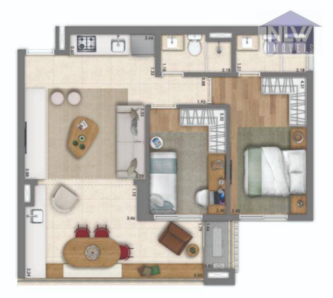 Apartamento com 2 Quartos à Venda, 66 m² em Vila Mariana - São Paulo