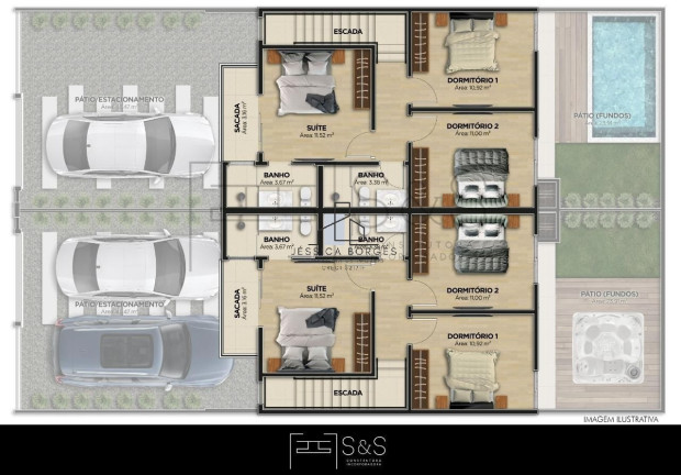 Imagem Sobrado com 3 Quartos à Venda, 108 m² em Itacolomi - Balneário Piçarras Imagem Sobrado com 3 Quartos à Venda, 108 m² em Itacolomi - Balneário Piçarras