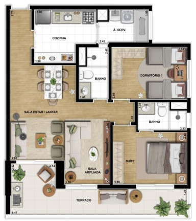 Imagem Apartamento com 2 Quartos à Venda, 63 m² em Vila Santa Catarina - São Paulo Imagem Apartamento com 2 Quartos à Venda, 63 m² em Vila Santa Catarina - São Paulo