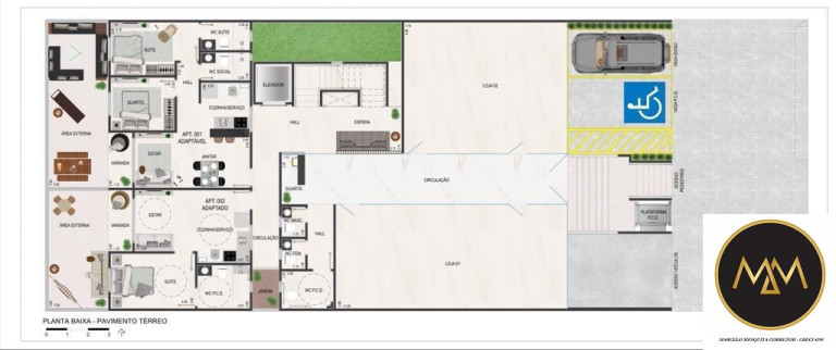 Imagem Flat com 2 Quartos à Venda, 52 m² em Jardim Oceania - João Pessoa