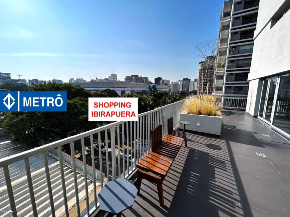 Imagem Apartamento com 1 Quarto para Alugar, 22 m² em Indianópolis - São Paulo Imagem Apartamento com 1 Quarto para Alugar, 22 m² em Indianópolis - São Paulo