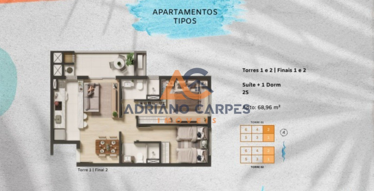 Imagem Imóvel com 2 Quartos à Venda, 68 m² em Itacolomi - Balneário Piçarras Imagem Imóvel com 2 Quartos à Venda, 68 m² em Itacolomi - Balneário Piçarras
