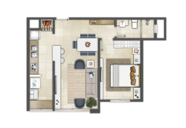 Imagem Apartamento com 2 Quartos à Venda, 68 m² em Centro - Torres