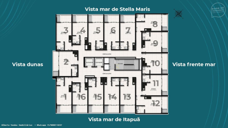 Imagem Apartamento com 1 Quarto à Venda, 24 m² em Itapuã - Salvador