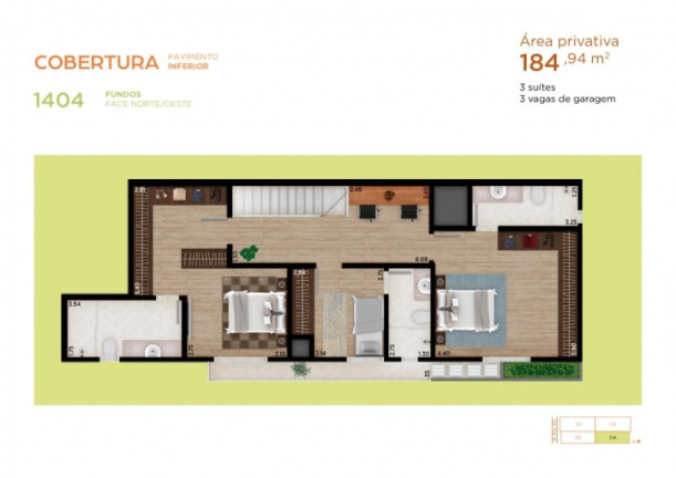 Imagem Apartamento com 3 Quartos à Venda, 112 m² em Centro - Cascavel