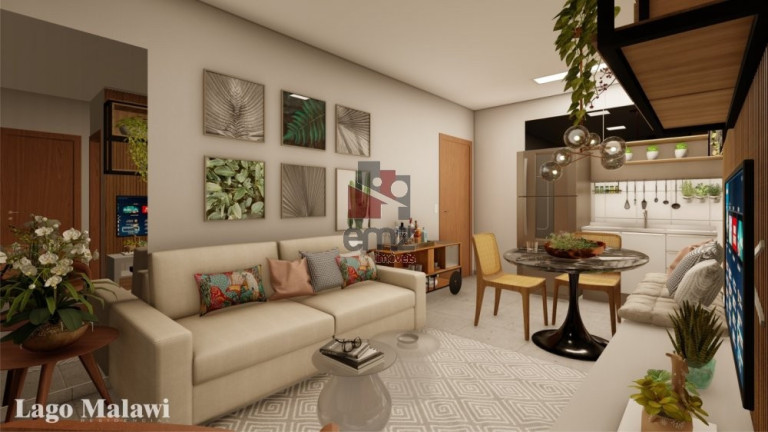 Imagem Apartamento com 2 Quartos à Venda, 53 m² em Jardim Centenário - Campo Grande