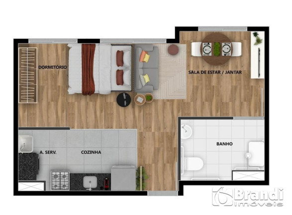 Imagem Apartamento com 2 Quartos à Venda, 31 m² em Quinta Da Paineira - São Paulo