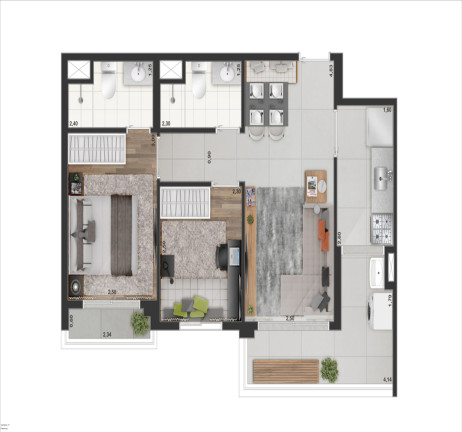 Imagem Apartamento com 2 Quartos à Venda, 52 m² em Moema - São Paulo Imagem Apartamento com 2 Quartos à Venda, 52 m² em Moema - São Paulo