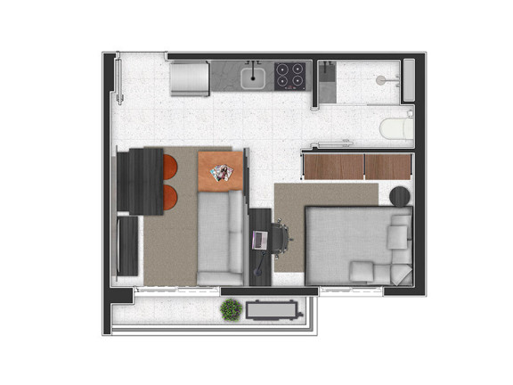 Imagem Apartamento com 1 Quarto à Venda, 27 m² em Perdizes - São Paulo