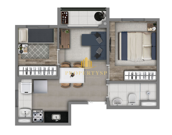 Imagem Apartamento com 2 Quartos à Venda, 37 m² em água Branca - São Paulo