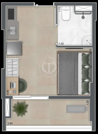 Imagem Apartamento com 1 Quarto à Venda, 18 m² em Brooklin Paulista - São Paulo Imagem Apartamento com 1 Quarto à Venda, 18 m² em Brooklin Paulista - São Paulo