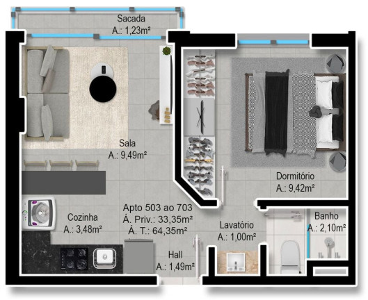 Imagem Apartamento com 2 Quartos à Venda, 65 m² em Farroupilha - Porto Alegre Imagem Apartamento com 2 Quartos à Venda, 65 m² em Farroupilha - Porto Alegre