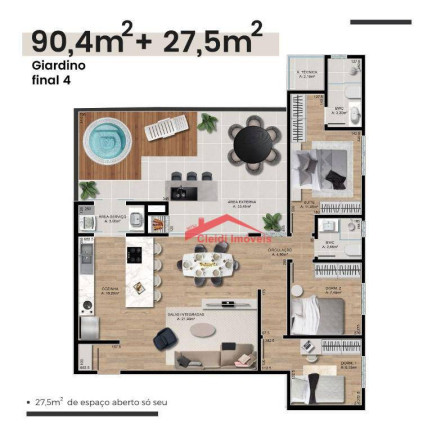 Imagem Apartamento com 3 Quartos à Venda, 88 m² em Saguaçu - Joinville Imagem Apartamento com 3 Quartos à Venda, 88 m² em Saguaçu - Joinville
