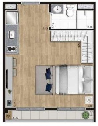 Imagem Studio com 1 Quarto à Venda, 27 m² em Belenzinho - São Paulo Imagem Studio com 1 Quarto à Venda, 27 m² em Belenzinho - São Paulo