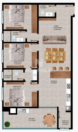 Imagem Apartamento à Venda, 71 m² em Perequê - Porto Belo