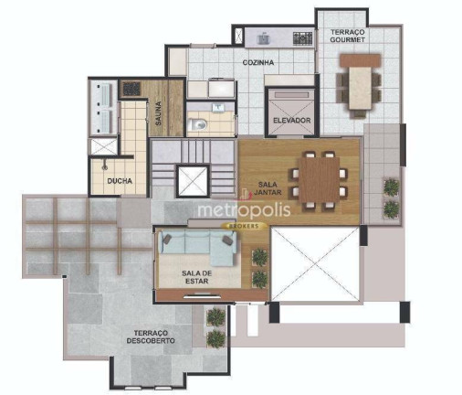 Imagem Apartamento com 3 Quartos à Venda, 131 m² em Jardim - Santo André Imagem Apartamento com 3 Quartos à Venda, 131 m² em Jardim - Santo André
