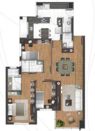 Imagem Imóvel com 3 Quartos à Venda, 105 m² em Juvevê - Curitiba Imagem Imóvel com 3 Quartos à Venda, 105 m² em Juvevê - Curitiba