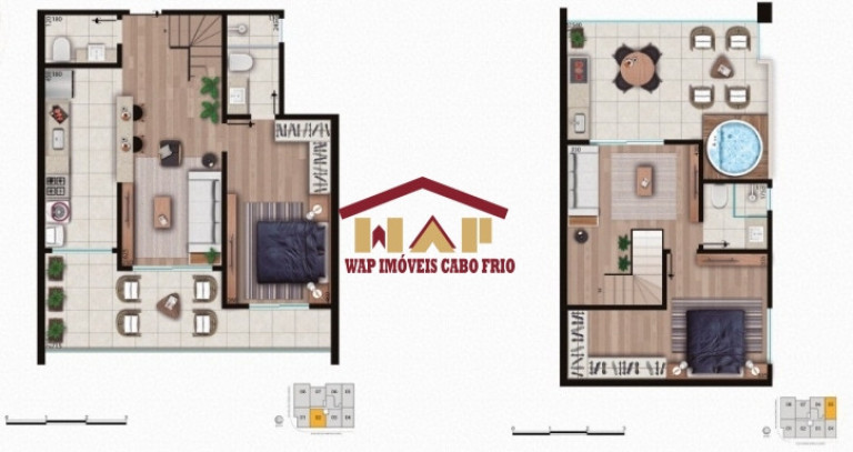 Imagem Apartamento com 1 Quarto à Venda, 50 m² em Braga - Cabo Frio Imagem Apartamento com 1 Quarto à Venda, 50 m² em Braga - Cabo Frio