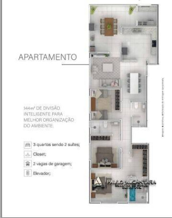 Imagem Apartamento com 3 Quartos à Venda, 144 m² em Timirim - Timóteo Imagem Apartamento com 3 Quartos à Venda, 144 m² em Timirim - Timóteo
