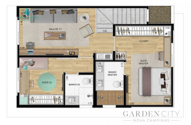 Imagem Casa de Condomínio com 2 Quartos à Venda, 147 m² em Parque Nova Campinas - Campinas Imagem Casa de Condomínio com 2 Quartos à Venda, 147 m² em Parque Nova Campinas - Campinas