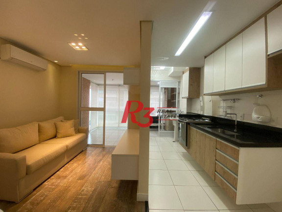 Apartamento com 1 Quarto para Alugar, 48 m² em Ponta Da Praia - Santos