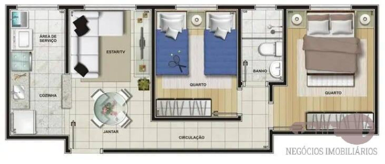 Imagem Apartamento com 2 Quartos à Venda, 45 m² em Sorocaba
