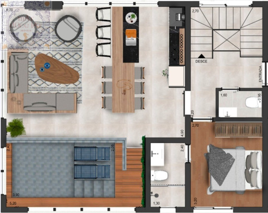 Imagem Apartamento com 2 Quartos à Venda, 63 m² em Embaré - Santos Imagem Apartamento com 2 Quartos à Venda, 63 m² em Embaré - Santos