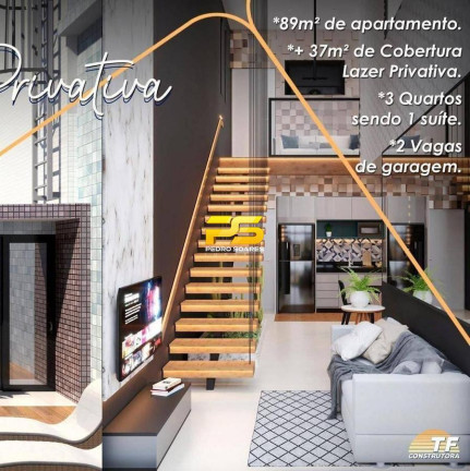 Imagem Cobertura com 3 Quartos à Venda, 130 m² em Bancários - João Pessoa Imagem Cobertura com 3 Quartos à Venda, 130 m² em Bancários - João Pessoa