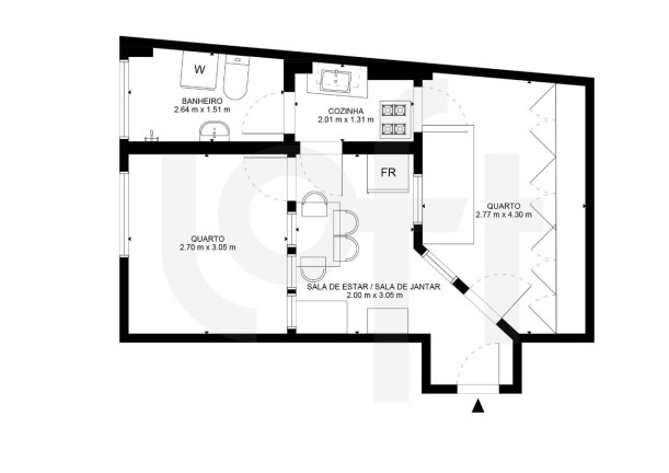 Imagem Apartamento com 2 Quartos à Venda, 35 m² em República - São Paulo
