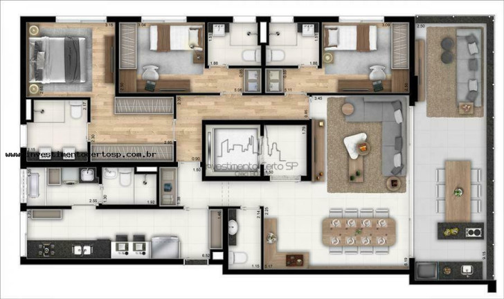 Imagem Apartamento com 3 Quartos à Venda, 150 m² em água Branca - São Paulo