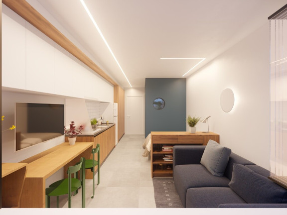 Imagem Imóvel com 1 Quarto à Venda, 25 m² em Bacacheri - Curitiba