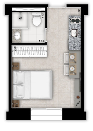 Imagem Apartamento à Venda, 22 m² em Centro - São Paulo Imagem Apartamento à Venda, 22 m² em Centro - São Paulo