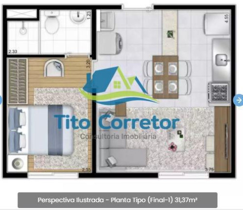Imagem Apartamento com 1 Quarto à Venda, 26 m² em Chácara Santo Antônio (zona Sul) - São Paulo