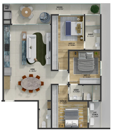 Imagem Apartamento com 3 Quartos à Venda, 121 m² em Praia Brava - Itajaí Imagem Apartamento com 3 Quartos à Venda, 121 m² em Praia Brava - Itajaí