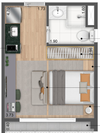 Imagem Apartamento à Venda, 25 m² em República - São Paulo Imagem Apartamento à Venda, 25 m² em República - São Paulo