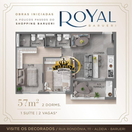 Imagem Apartamento com 2 Quartos à Venda, 57 m² em Aldeia - Barueri Imagem Apartamento com 2 Quartos à Venda, 57 m² em Aldeia - Barueri