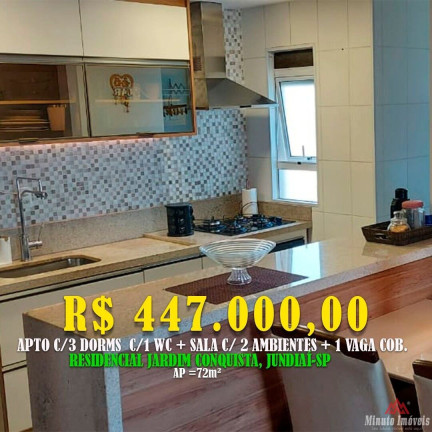Imagem Apartamento com 3 Quartos à Venda, 72 m² em Jardim Tamoio - Jundiaí Imagem Apartamento com 3 Quartos à Venda, 72 m² em Jardim Tamoio - Jundiaí