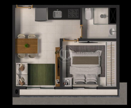 Imagem Apartamento com 1 Quarto à Venda, 28 m² em Vila Monte Alegre - São Paulo Imagem Apartamento com 1 Quarto à Venda, 28 m² em Vila Monte Alegre - São Paulo