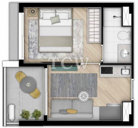 Imagem Apartamento com 1 Quarto à Venda, 27 m² em Vila Nova Conceição - São Paulo
