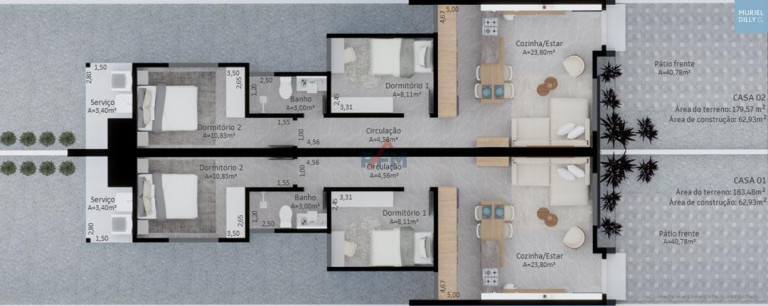 Imagem Casa com 2 Quartos à Venda, 62 m² em Lago Azul - Estância Velha Imagem Casa com 2 Quartos à Venda, 62 m² em Lago Azul - Estância Velha