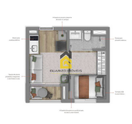 Imagem Apartamento com 1 Quarto à Venda, 24 m² em Vila Nova Conceição - São Paulo