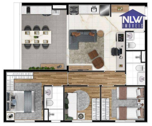Apartamento com 3 Quartos à Venda, 74 m² em Barra Funda - São Paulo